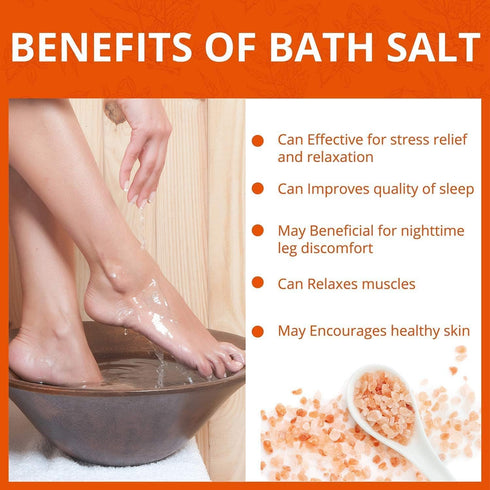 Himalayan Pink Bath Salt-Blood Orange Cork Glass Jar - 1.32 lbs | NATURAL SOLUTION